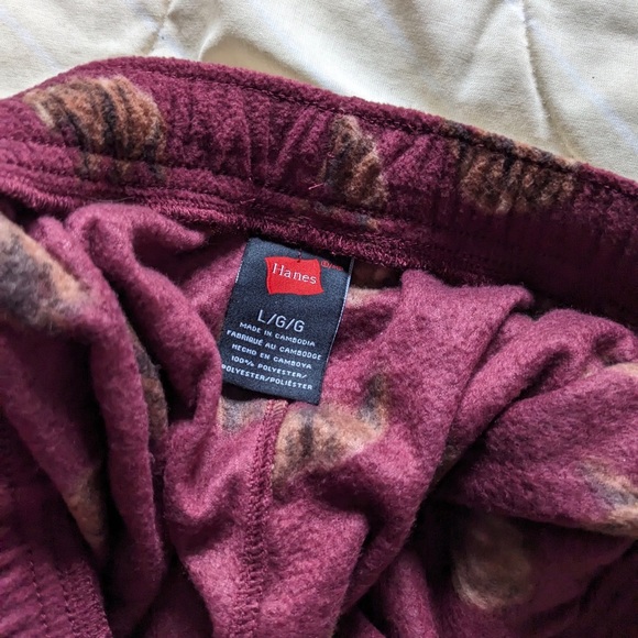 Hanes red pyjamas pants size large - Picture 2 of 2